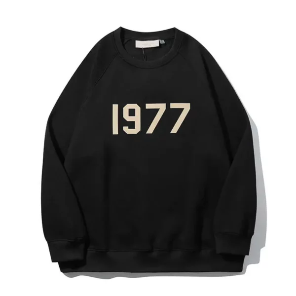 Essentials 1977 Crewneck Black Sweatshirt