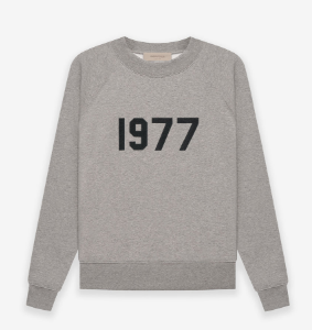 Essentials Crewneck 1977 Sweatshirt – Dark Gray