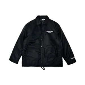 Essentials Fear of God Coach Jacket Jet Black