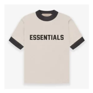 Essentials Kids V Neck Wheat T Shirt