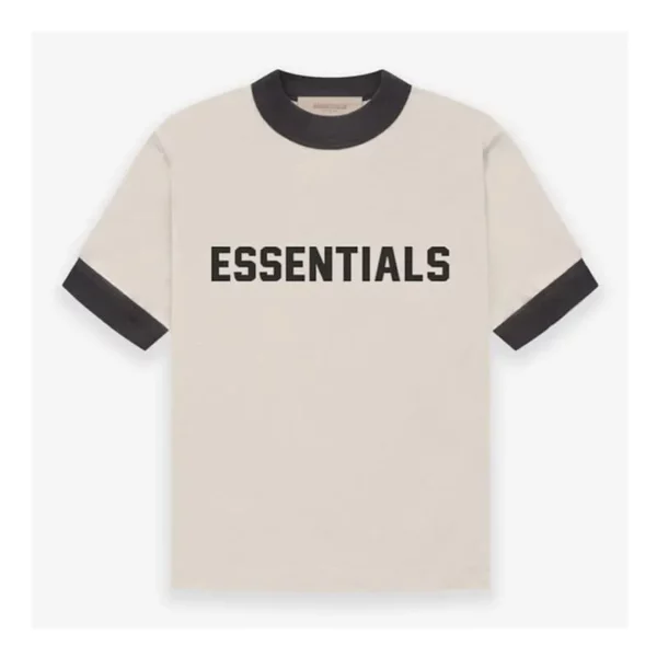 Essentials Kids V Neck Wheat T Shirt