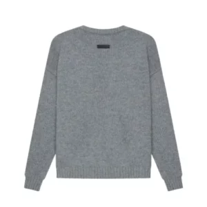 Essentials Overlapped Gray Sweatshirt