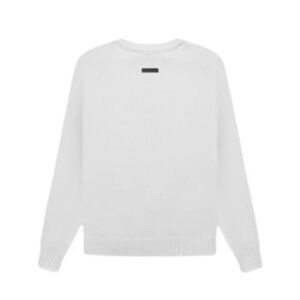 Essentials Overlapped White Sweatshirt