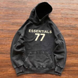 Essential 77 Black Hoodie