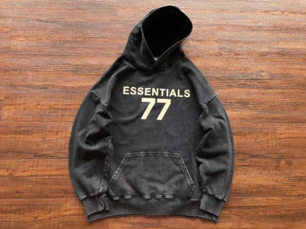 Essential 77 Black Hoodie