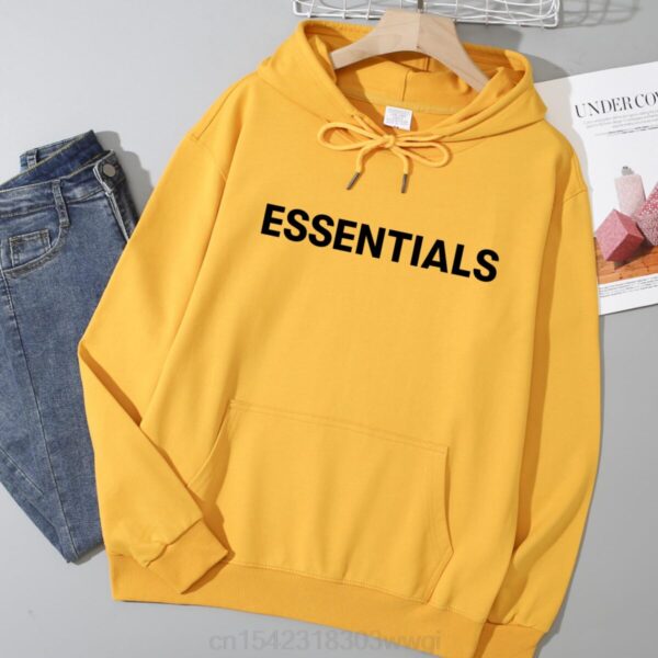 Essentials Fear Of God Los Angele Yellow Unisex Hoodie