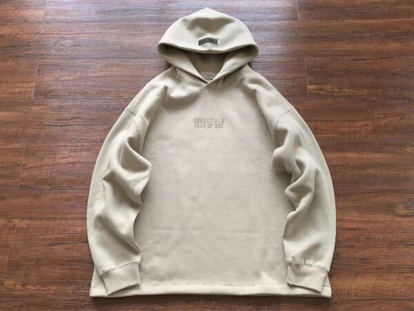 Essentials Logo Off White Hoodie