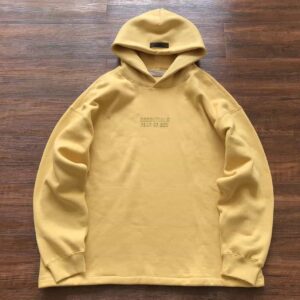 Essentials Logo Yellow Hoodie