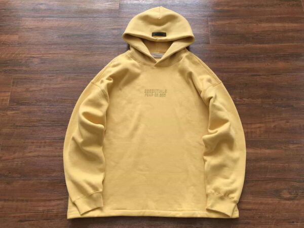 Essentials Logo Yellow Hoodie