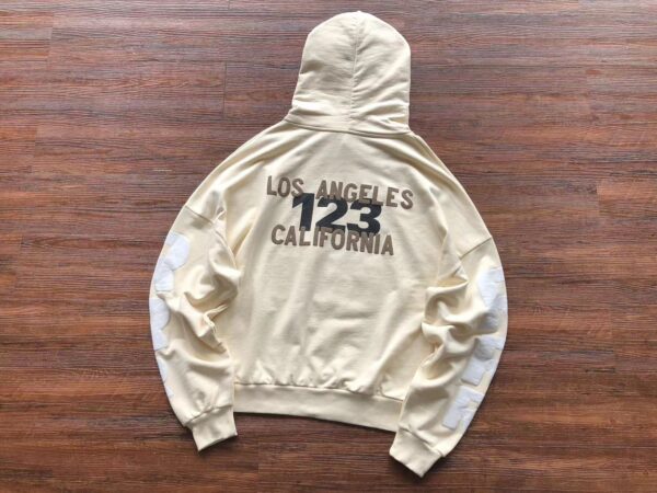 Essentials 123 Logo Off White Hoodie