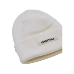 Essentials Cuff Beanie – White