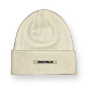 Essentials Cuff Beanie – White