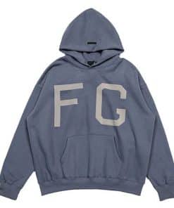 Essentials Fear Of God FG 7th Collection Blue Hoodie