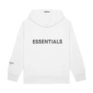 Essentials Fear Of God Full Zip Up Hoodie White