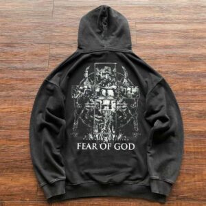 Essentials Fear Of God Logo Hoodie