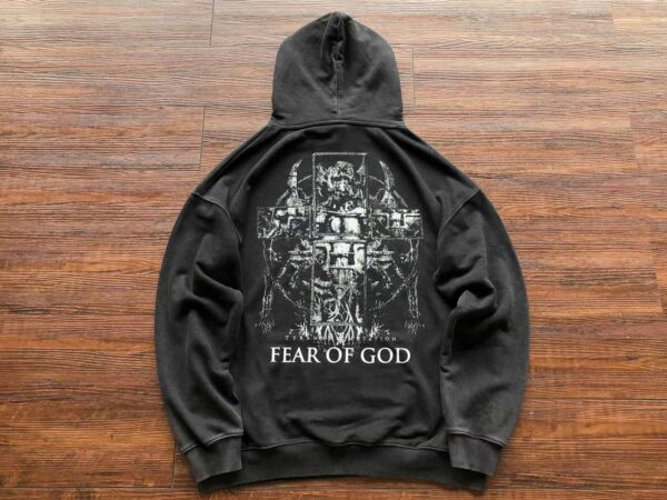 Essentials Fear Of God Logo Hoodie