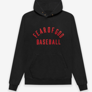 Essentials Fear of God Baseball Hoodie Black