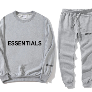 Essentials Logo Grey Printed Sweatshirt & Sweatpant