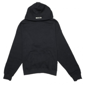 FEAR OF GOD ESSENTIALS 3M Logo Pullover Hoodie- Black