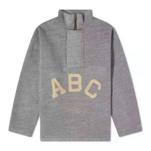 Fear Of God ABC Half Zip Grey Sweatshirt