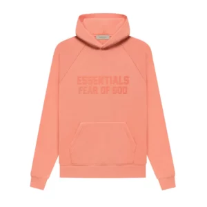 Fear Of God Essentials SS22 Pullover Hoodie Coral Pink