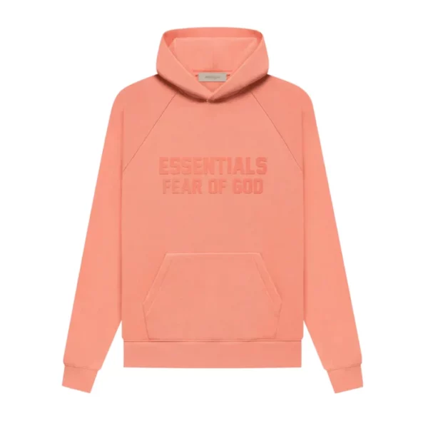 Fear Of God Essentials SS22 Pullover Hoodie Coral Pink