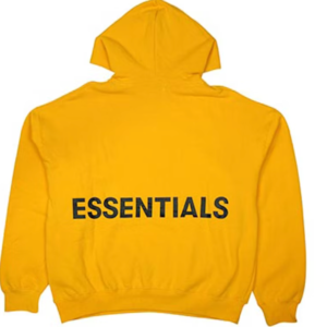 Fear of God Essentials Graphic Pullover Hoodie Yellow