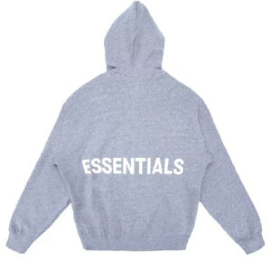 Fear of God Essentials Graphic Pullover Hoodie – Grey