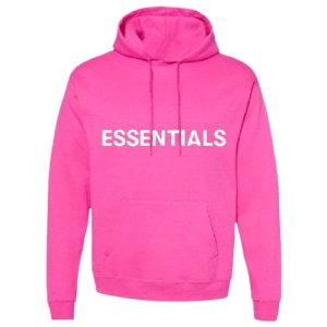 Fear of God Essentials Pink Hoodie