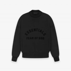 Kids Essentials Crewneck Jet Black