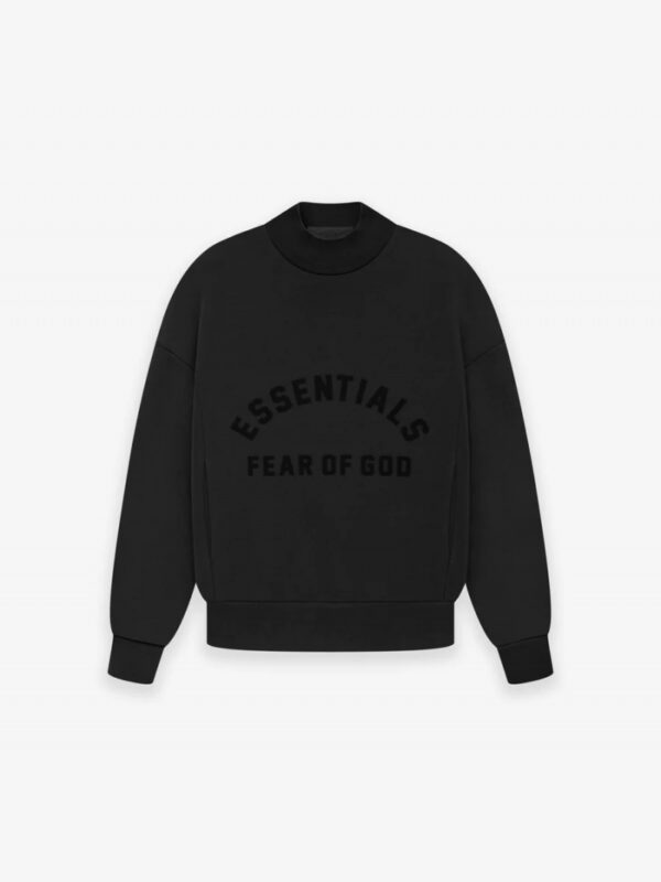 Kids Essentials Crewneck Jet Black