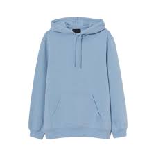 Plain Sky Blue Essentials Hoodie