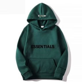 Fear Of God Essentials Dark Green Hoodie